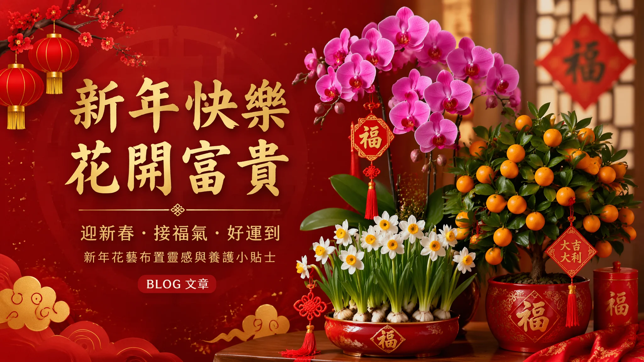 春节年宵花推荐：过年家里放什么花