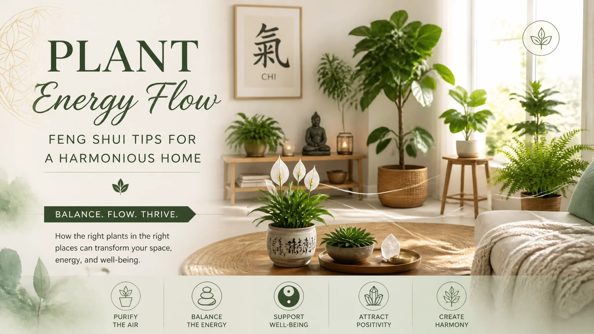 植物风水摆放：居家盆栽怎样布置招好运