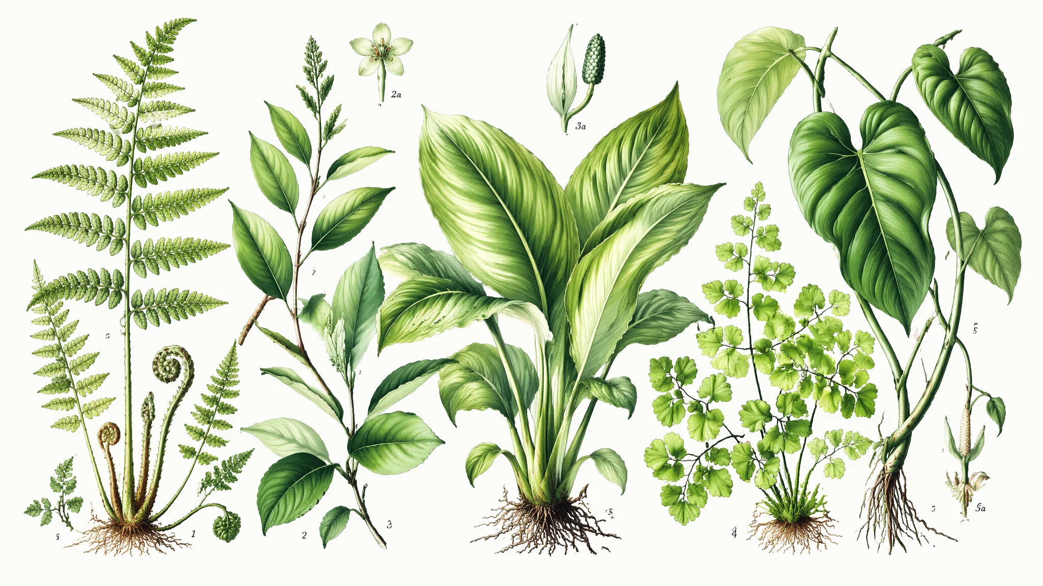 绿植种类大全：按科属分类的50种室内绿植完整目录