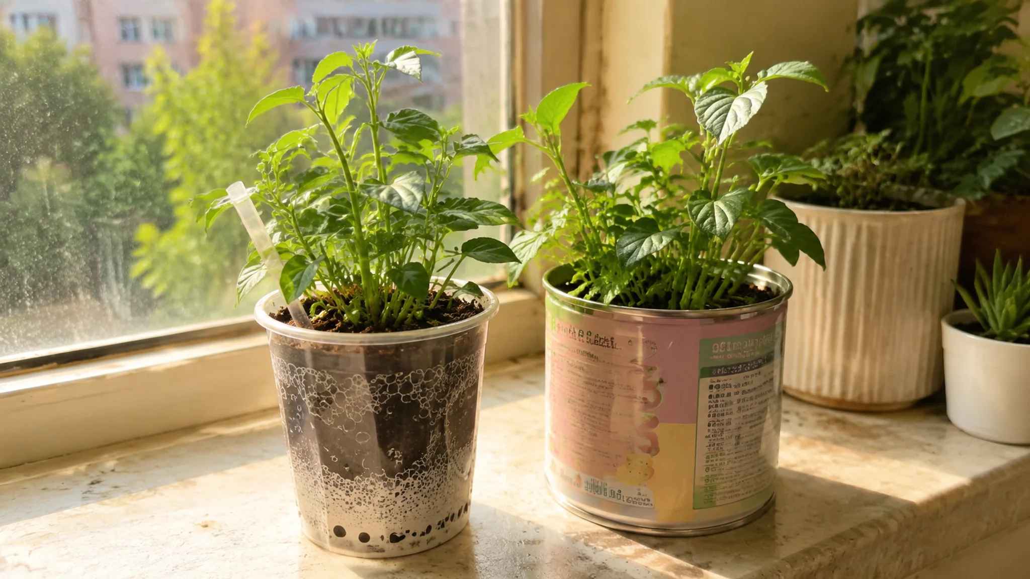 自制绿植盆栽：奶茶杯奶粉罐的改造实录