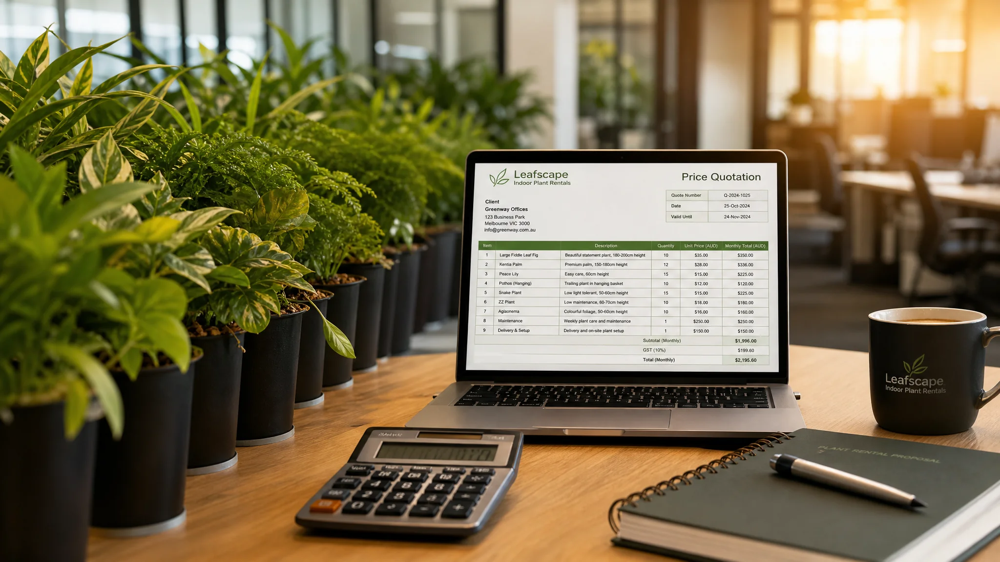 绿植租摆价格水有多深？报价单逐项拆解