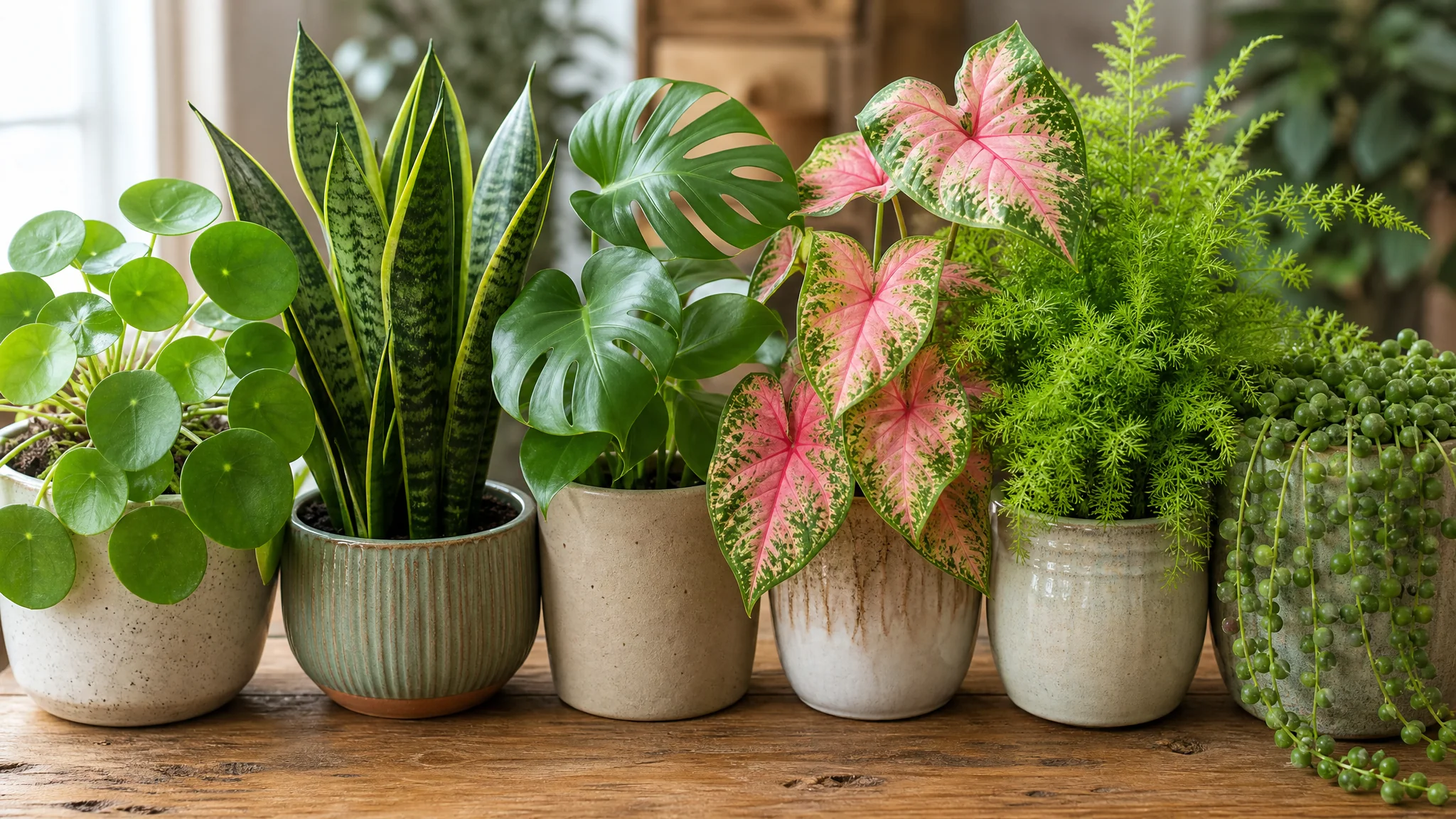 绿植盆栽品种速查：按叶形挑的视觉系分类