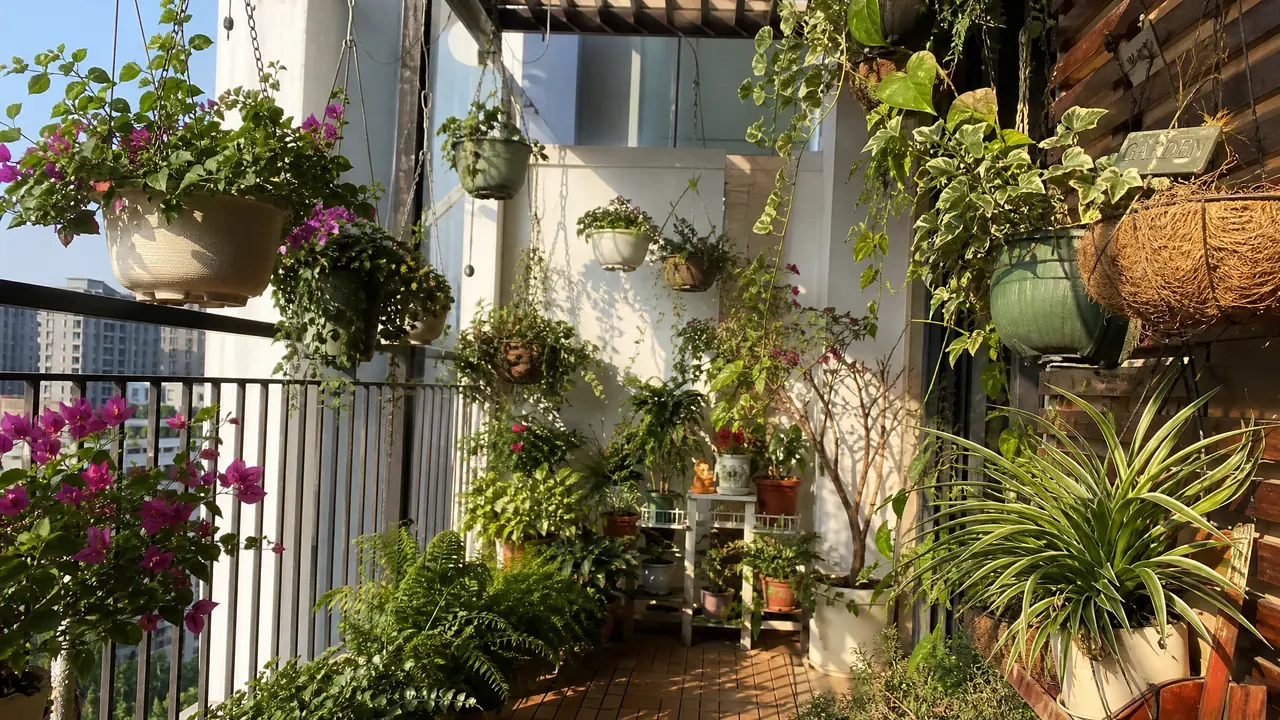 假山绿植配什么植物不秃？庭院和阳台的造景实录