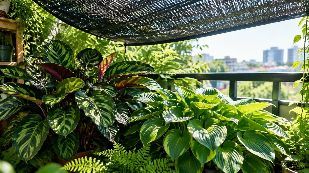 绿植夏季遮阴方案：竹芋蕨类必须遮，太阳花三角梅不用管