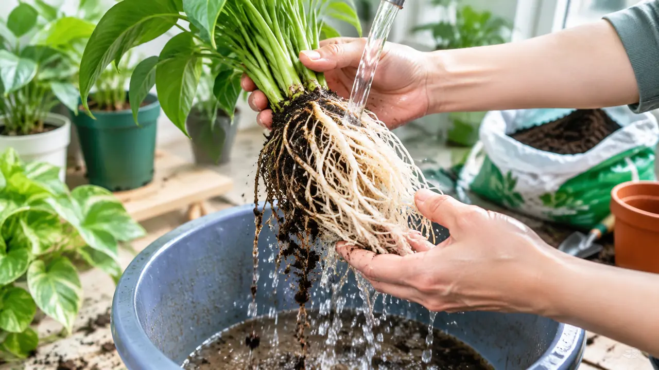 绿植洗根实操：比换盆重一档的"大手术"，四个场景才值得动