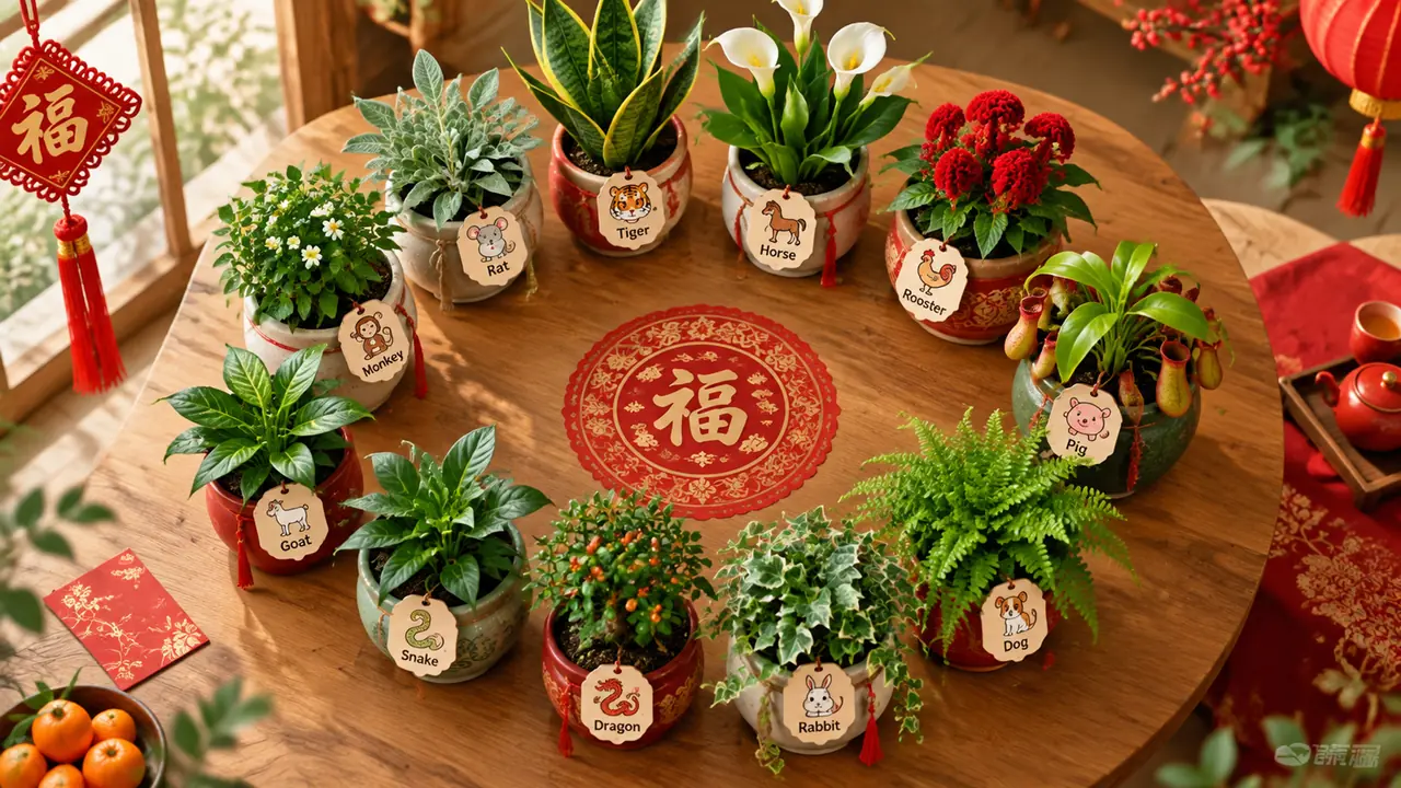 十二生肖配什么绿植？生肖花的民俗源流与十二属相植物清单
