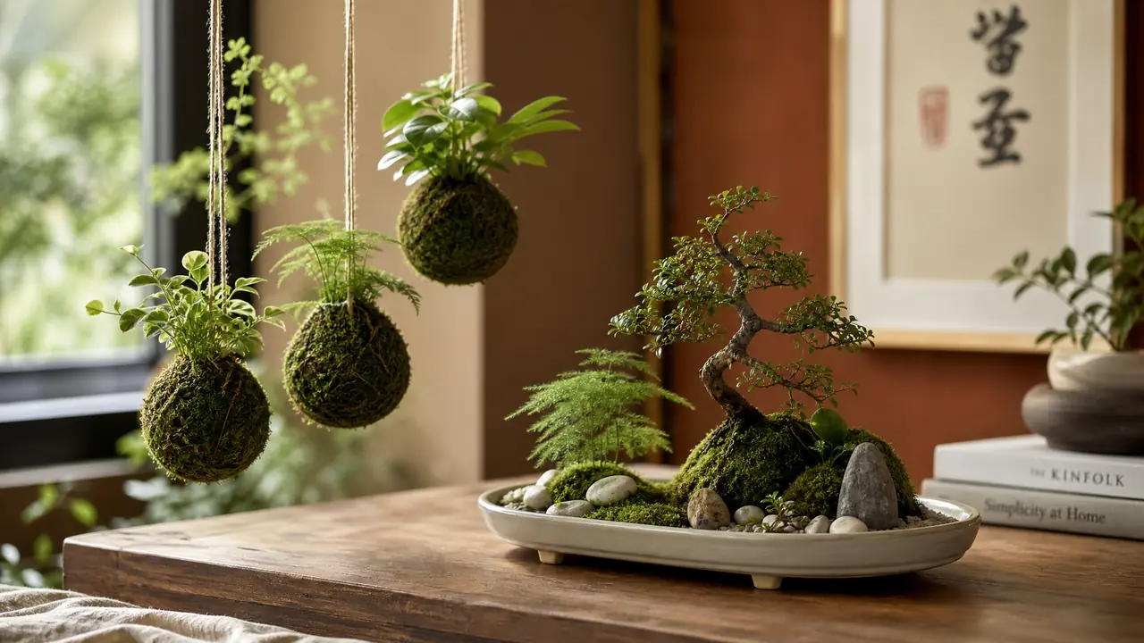 绿植艺术入门：苔球加桌面盆景，一百块开始桌面创作