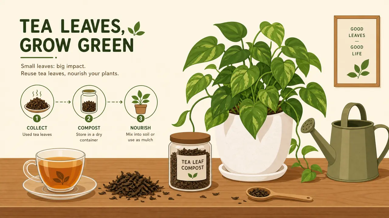 茶叶养绿植可行吗？隔夜茶浇花的真相和茶渣正确用法