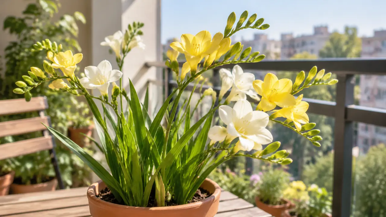 绿植香雪兰怎么养？香水界顶流花材的秋植球根全流程：阳台开香担当