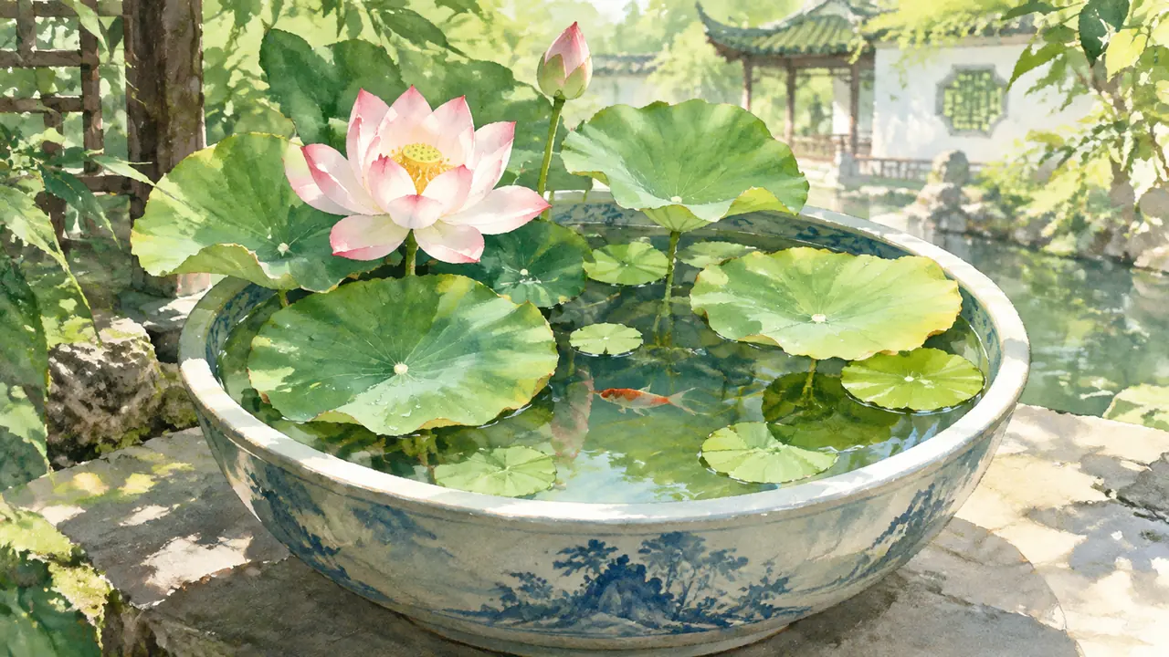 家用水生绿植入门：碗莲荇菜菖蒲缸养与蚊虫防控