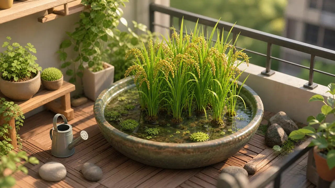 把水稻当绿植养：水培稻田从浸种发芽到抽穗的全过程