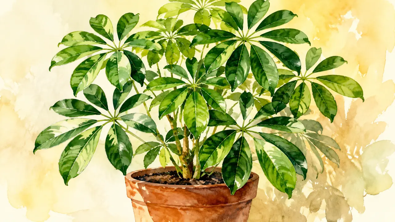 绿植大叶伞怎么养：掉叶疯长的抢救方法，认清它和鹅掌柴