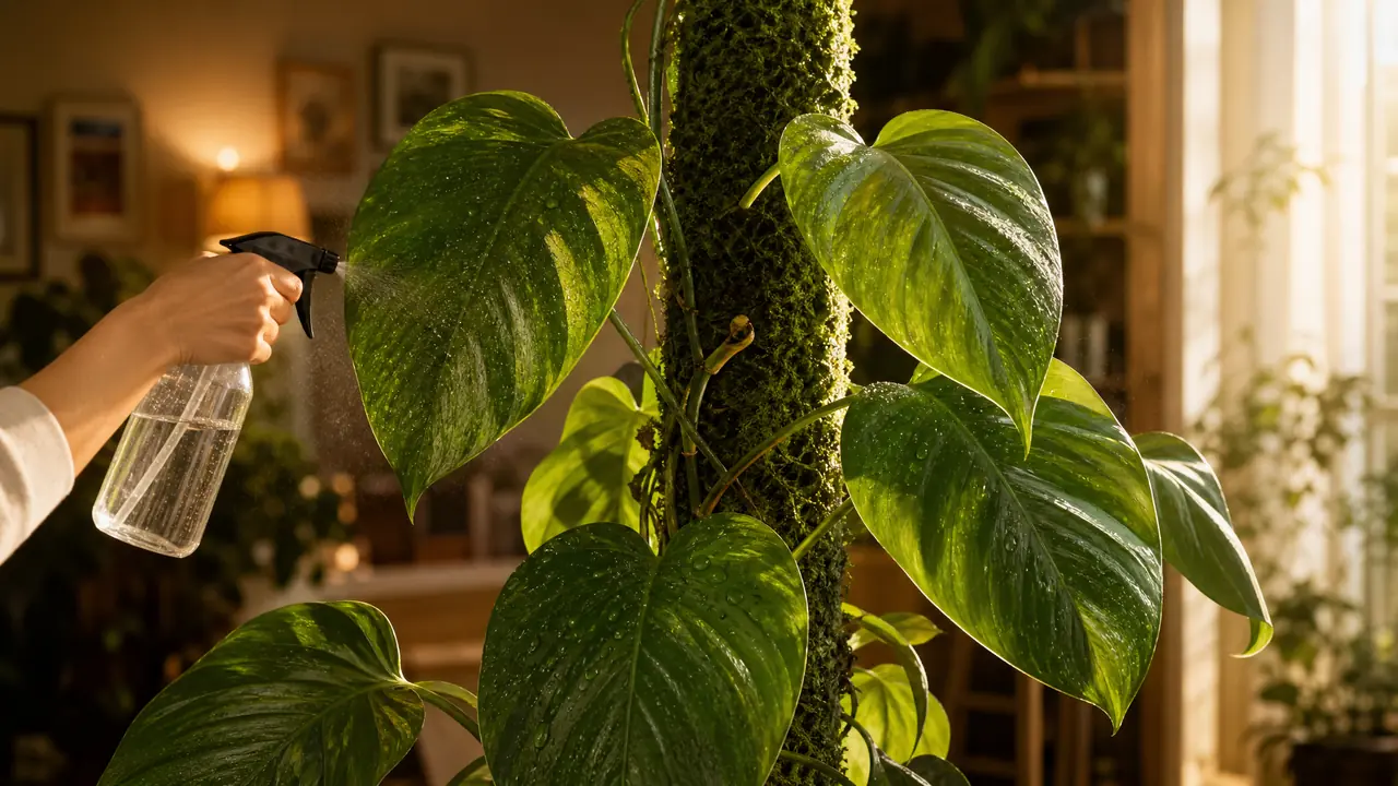 绿植大绿萝怎么养？叶子巴掌大的秘密全在柱子和湿度里