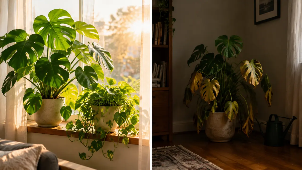 屋里绿植怎么养才不黄叶？位置选对比勤浇水管用
