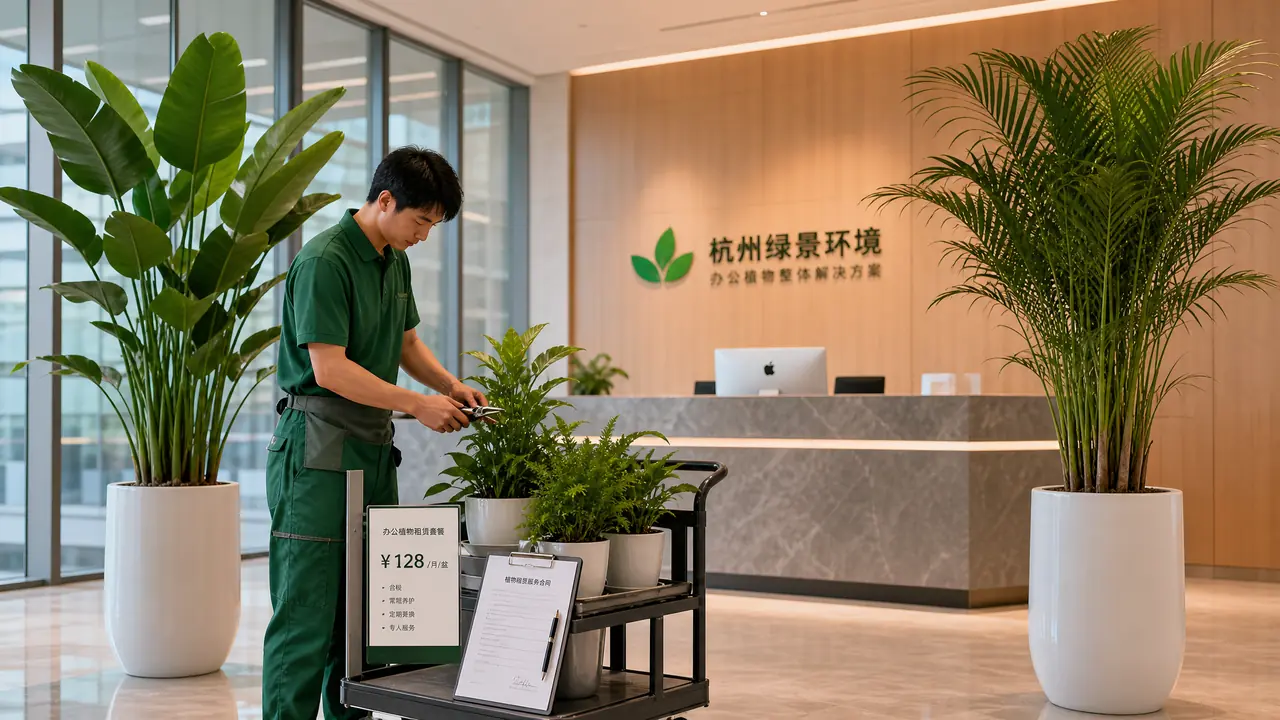 杭州绿植花卉租赁怎么选：价格、坑点和签合同前要问的事