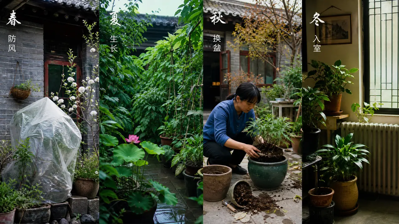 开封绿植四季养护：黄河边的干冷风沙与老院新楼的养法差别