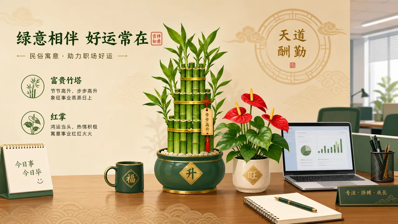 绿植盆栽 升官寓意的老说法与办公摆放实用指南