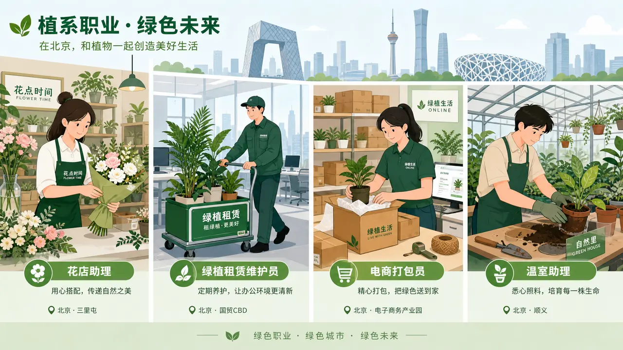北京绿植招聘指南：四类岗位的日常、薪资与入行门槛