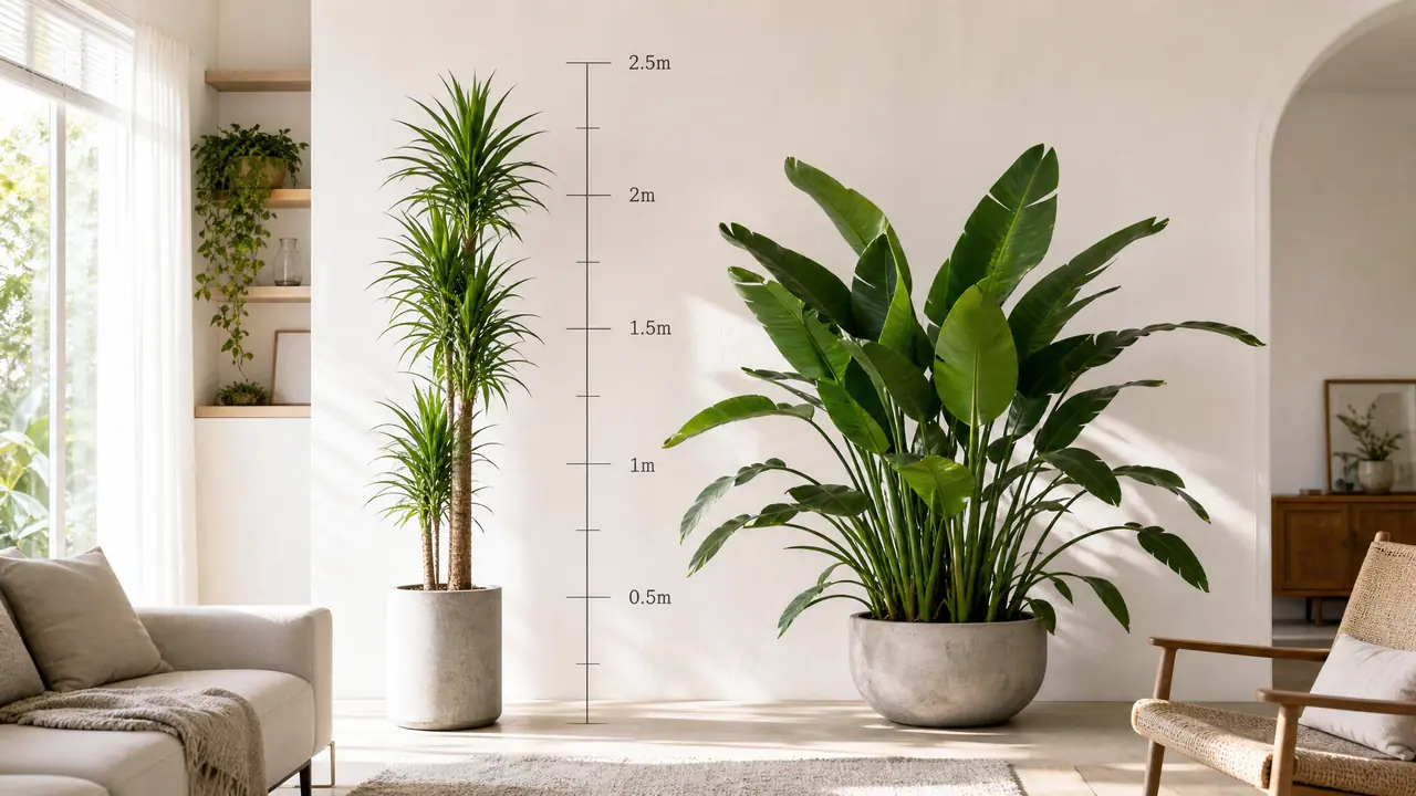 高的绿植怎么选：直干型与丛生型的差别和客厅选法