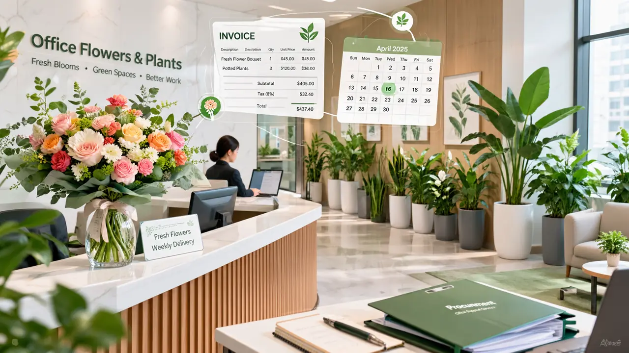 鲜花绿植公司怎么选：行政打包谈鲜花和绿植的账、票与节日交付