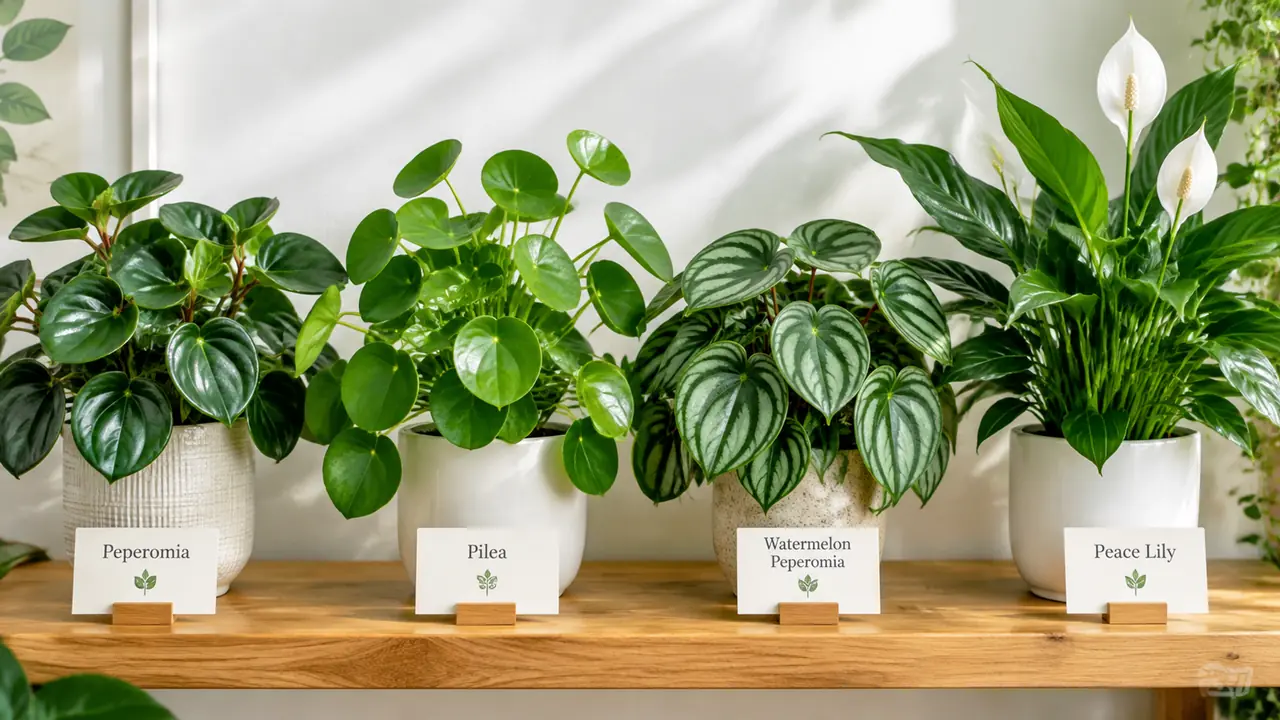 翠叶绿植品种盘点：豆瓣绿镜面草西瓜皮椒草白掌怎么挑