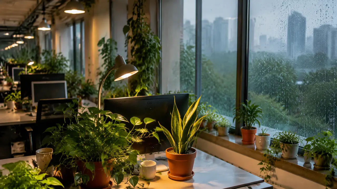 南京办公室绿植自己买自己养怎么选？梅雨天和空调房的自购实录