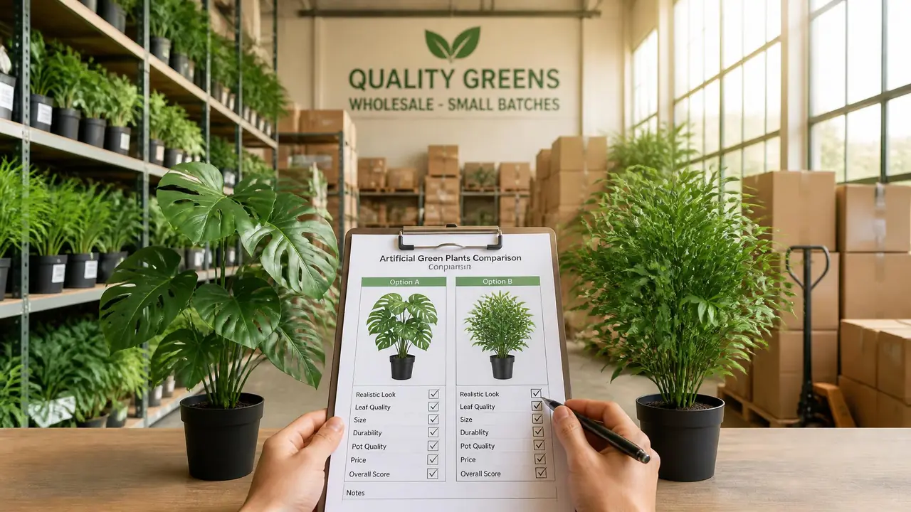 仿真绿植批发怎么拿货？小额进货的渠道、起批量和砍价经验