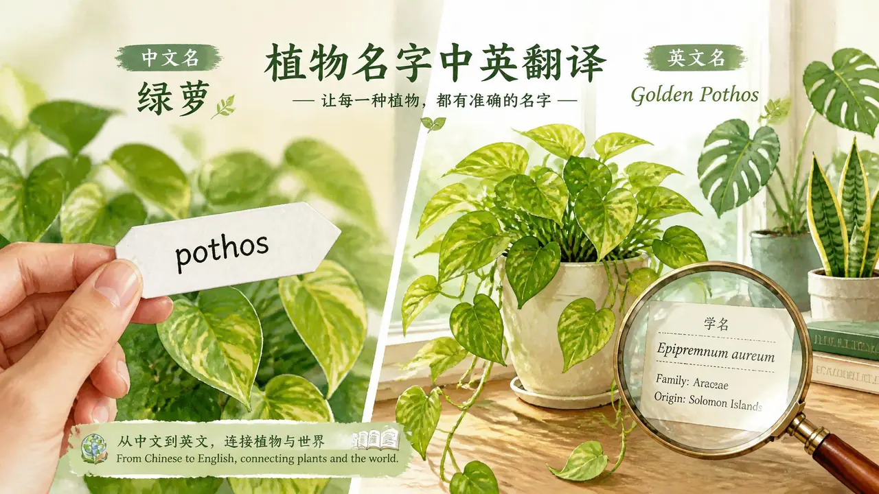 绿植翻译为什么总对不上？中英文植物名差异和看标签技巧