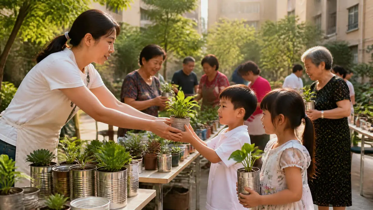 废品换绿植怎么玩？旧物改盆、社区换购和卫生处理的全套实操