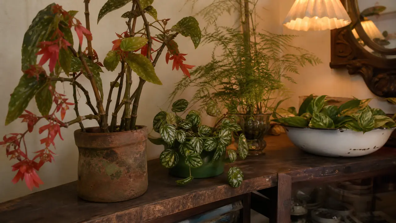复古绿植怎么搭配？老桩蕨类配旧陶盆，家里的年代感是这么养出来的