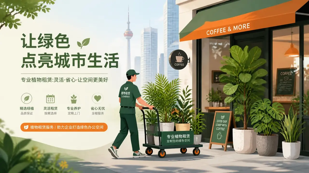 杭州绿植租凭行情怎么看？家庭商铺租摆的价格与谈判