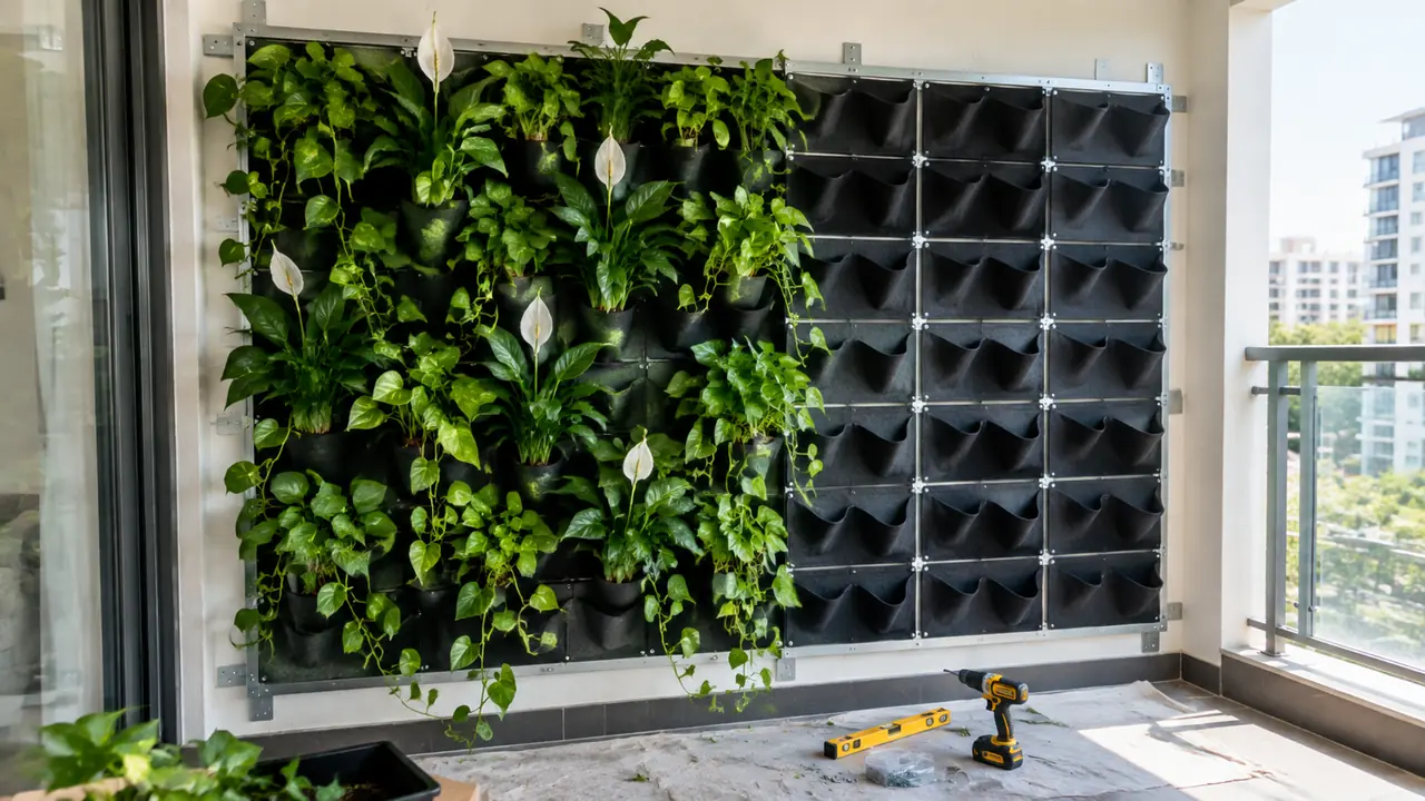 diy绿植墙施工全记录：一面两米绿植墙从龙骨到补苗的完整步骤