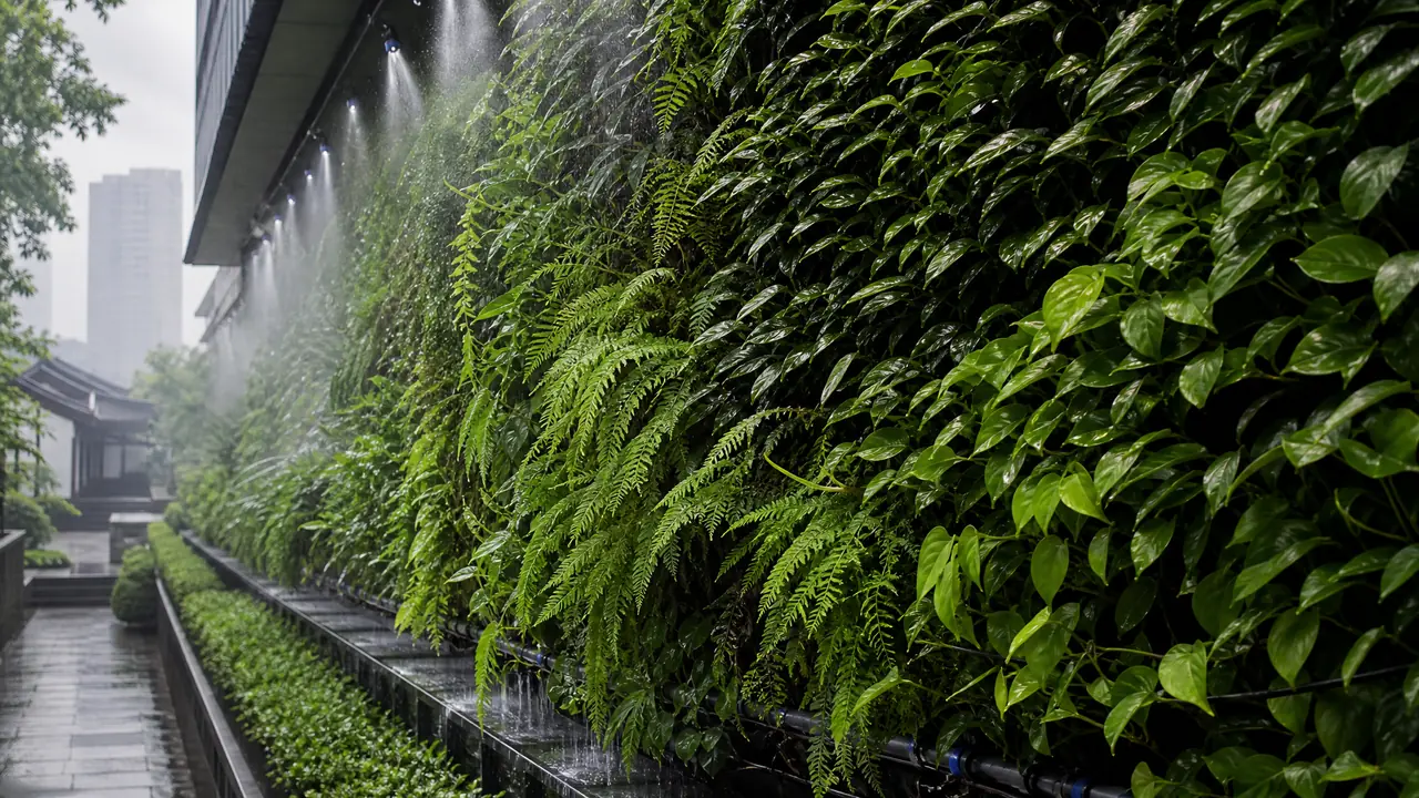 无锡绿植墙怎么做？梅雨和闷热两道坎下的施工运维要点