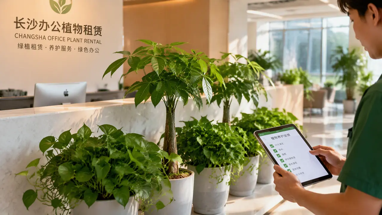 长沙绿植租赁公司怎么挑？报价合同养护服务的实地对比门道