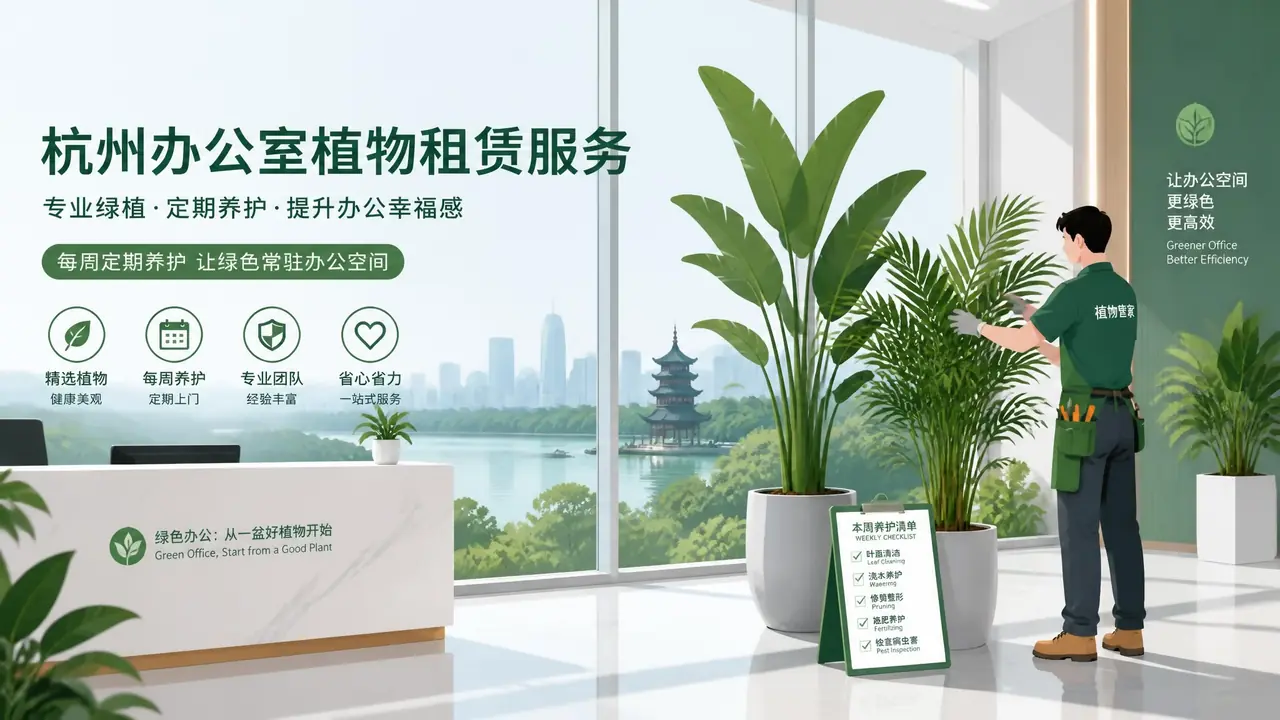 杭州办公绿植租赁怎么谈？价格区间和合同里的五个坑