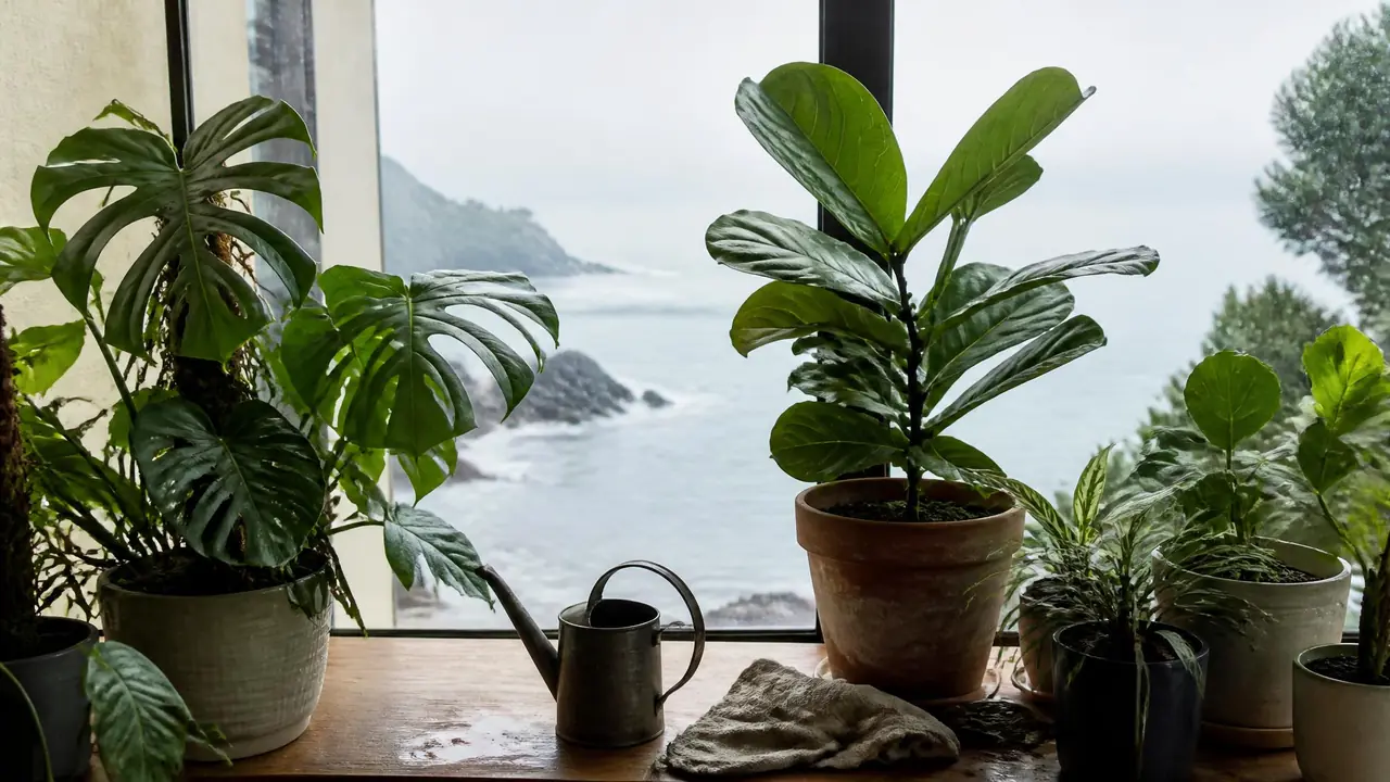 青岛绿植养护四季节奏：盐雾、回南天和海风里少死盆的实操法