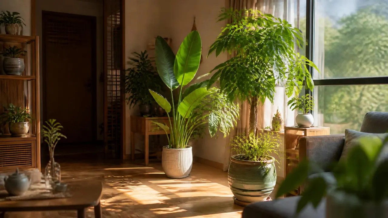 家中绿植风水怎么讲究？采光动线和老说法一次摆明白