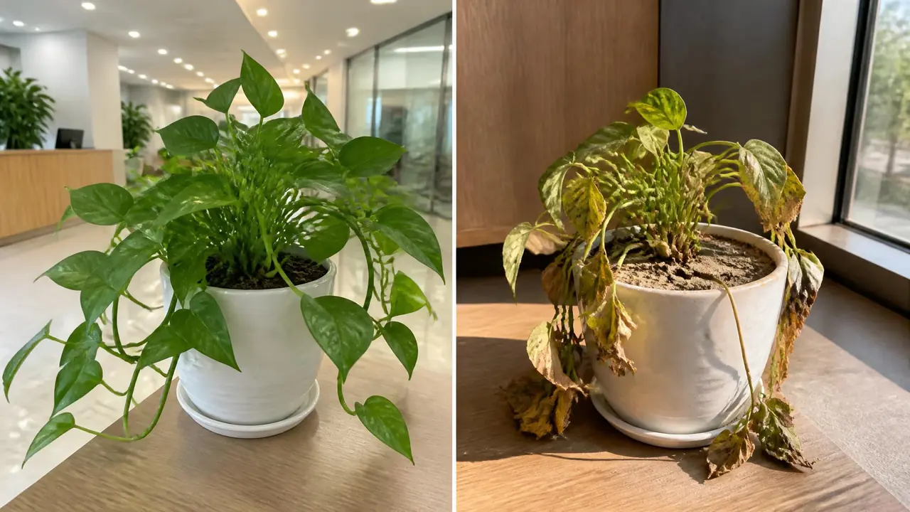 办公室绿植租摆哪家好？四个比价维度一张表看清