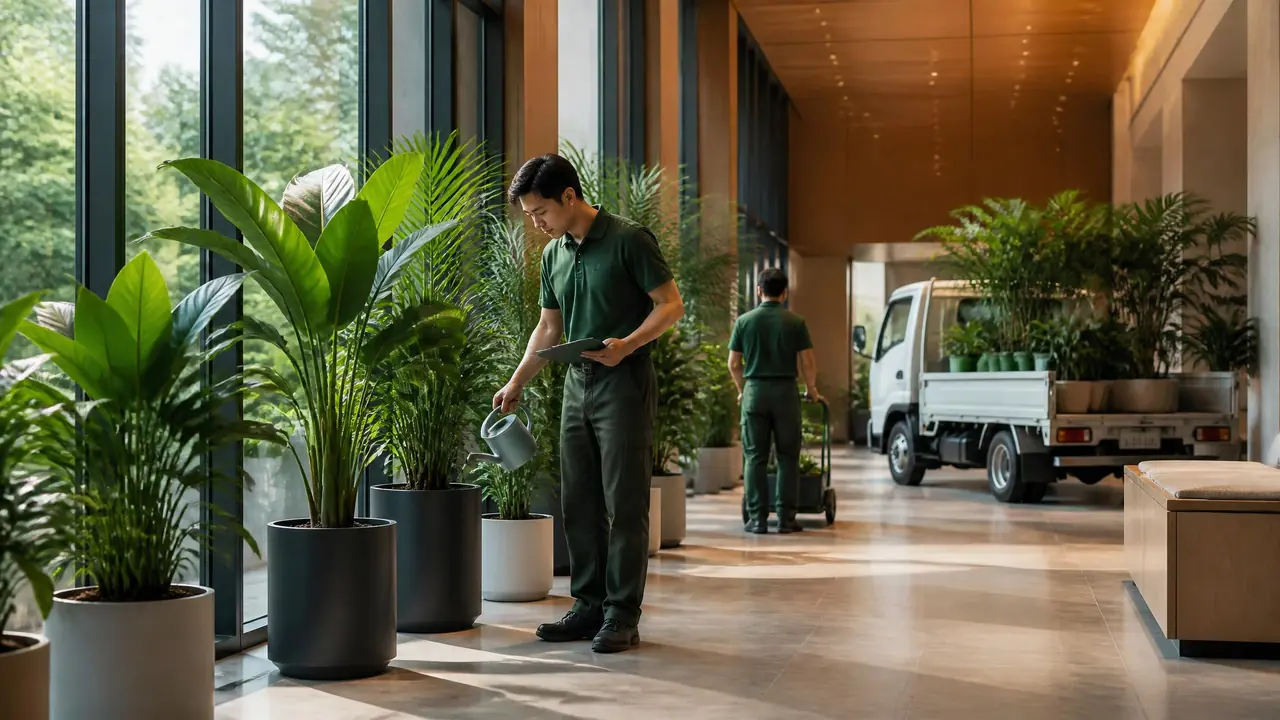 合肥绿植租摆公司怎么比？苗圃、养护班组和点位报价单三条线看明白