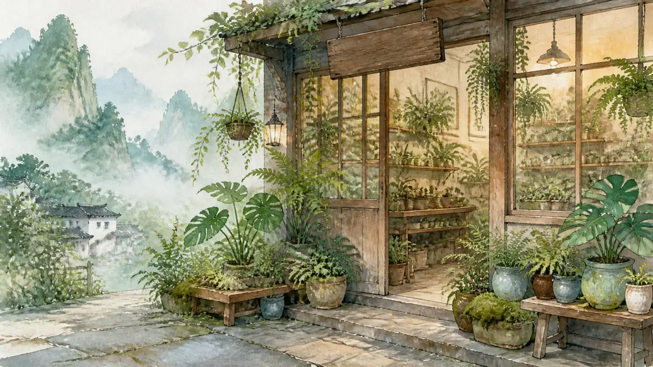 有诗意绿植店名字大全：三座字库加二十来个原创示例