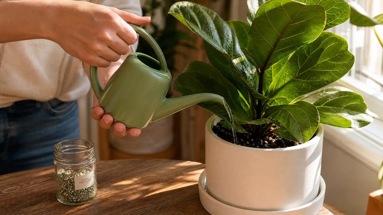 绿植的肥料什么时候施？看懂叶片和盆土的信号再动手