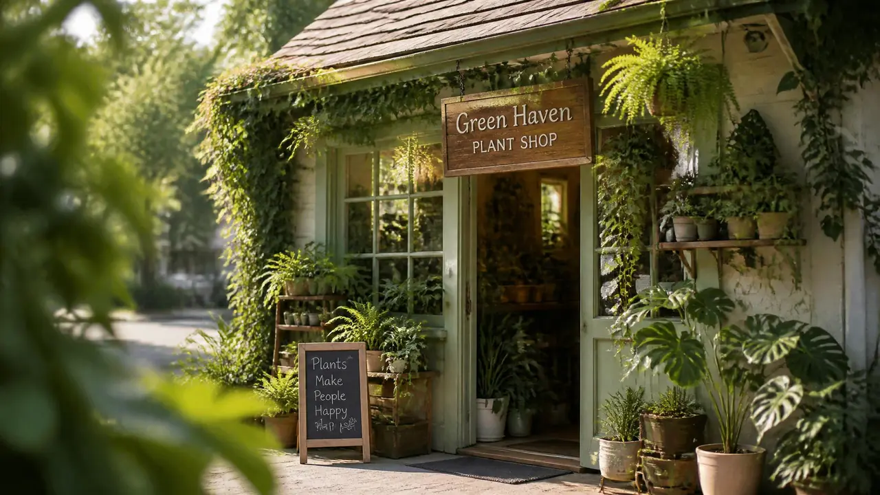 绿植小屋店名怎么起？治愈系场景词的搭配公式和验证清单