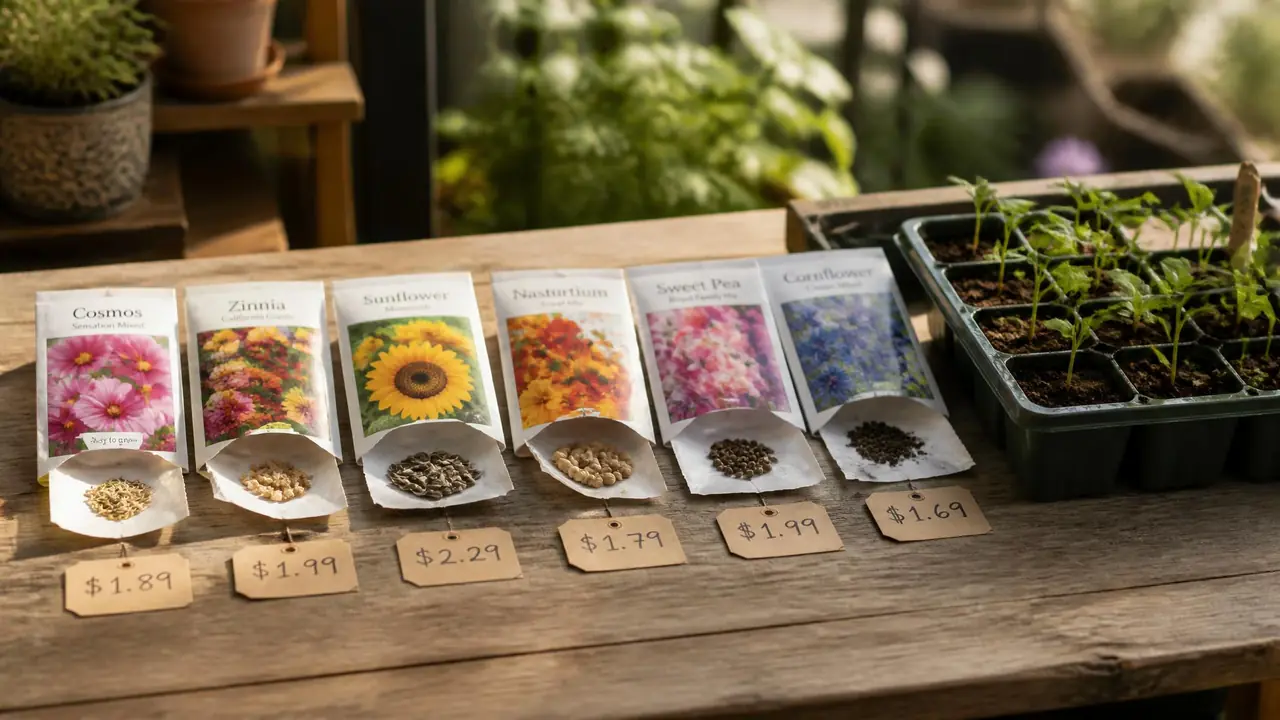 绿植种子价格差在哪？我拆了六包种子给你算笔账