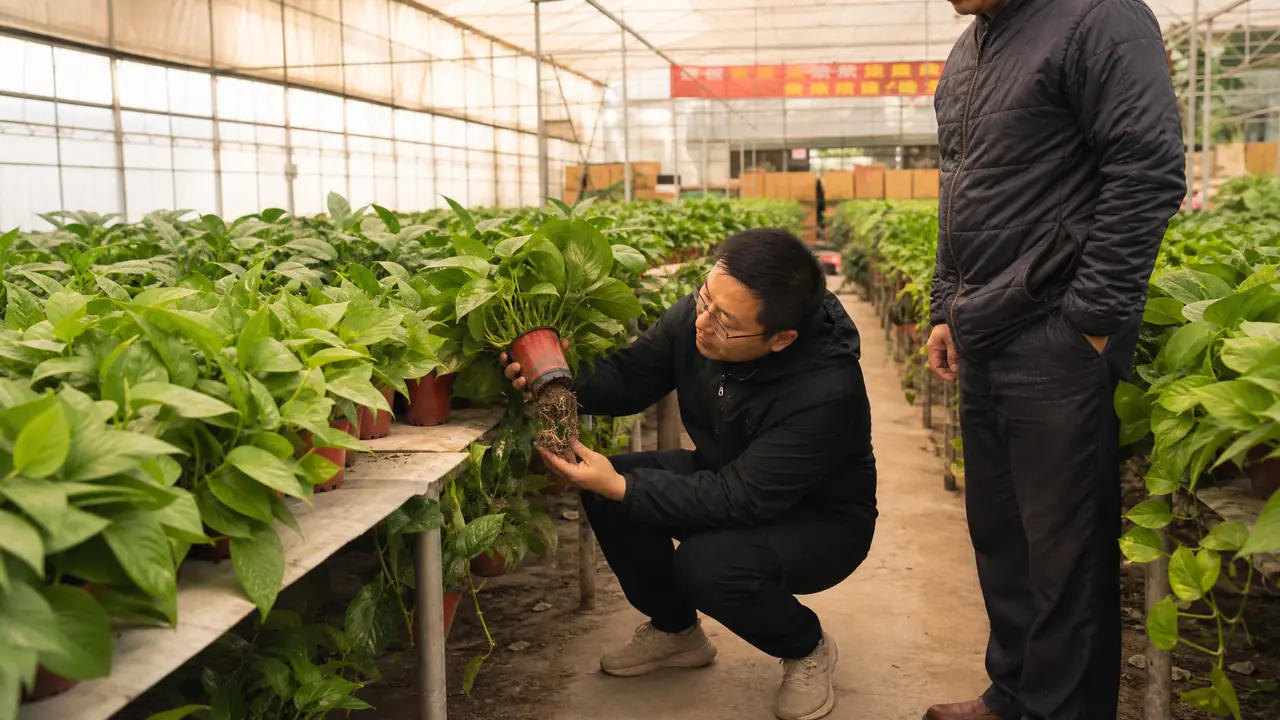 西安绿植基地挑苗有门道？看根、问茬、摸盆土的实用三步