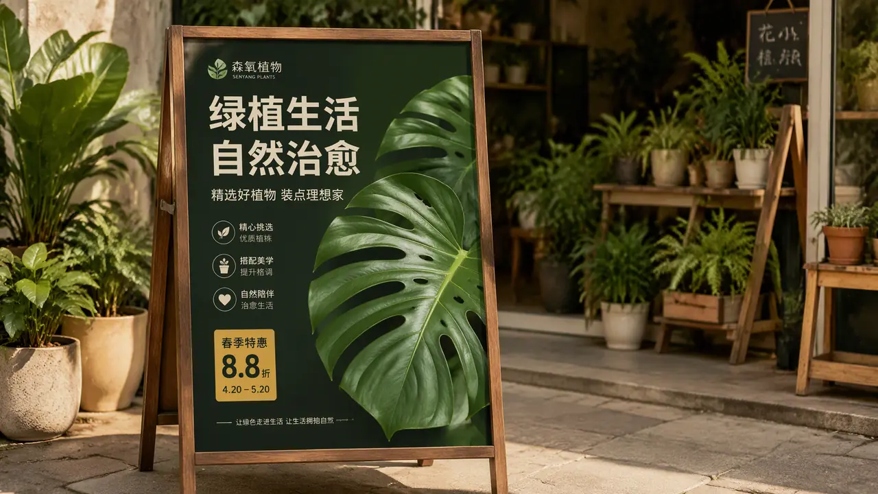 绿植海报设计怎么做？配色、主图、文字排版一次讲清
