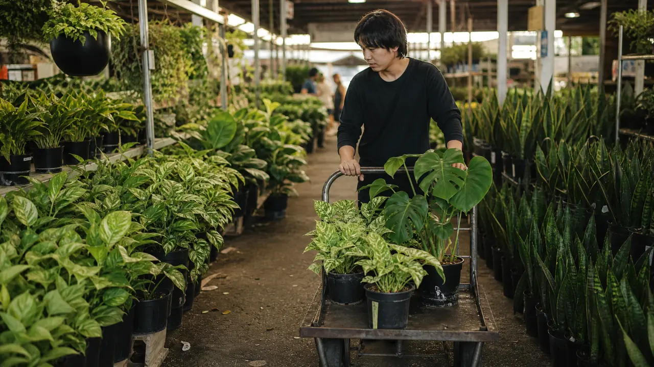 绿植盆栽市场怎么进货？第一次拿货的价差和损耗门道