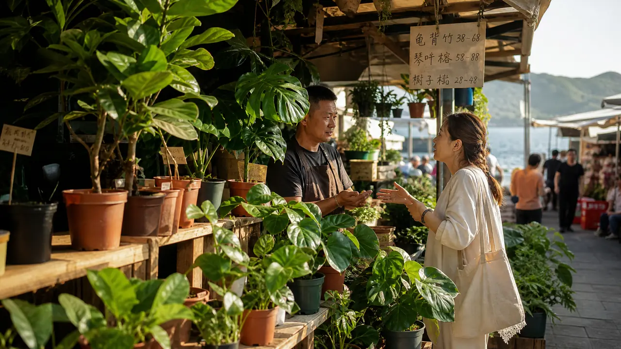 厦门绿植市场怎么买不亏？溪岸路花市跑完的比价账本