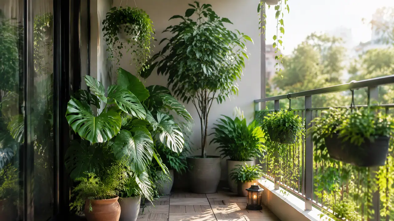 阳台绿植摆设别堆成杂物角：摆件当配角，绿植当主角
