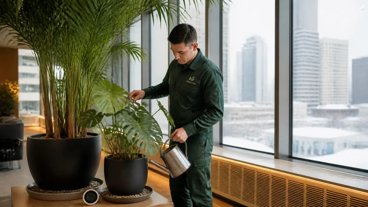 沈阳绿植公司怎么选？供暖季养护能力是第一道门槛