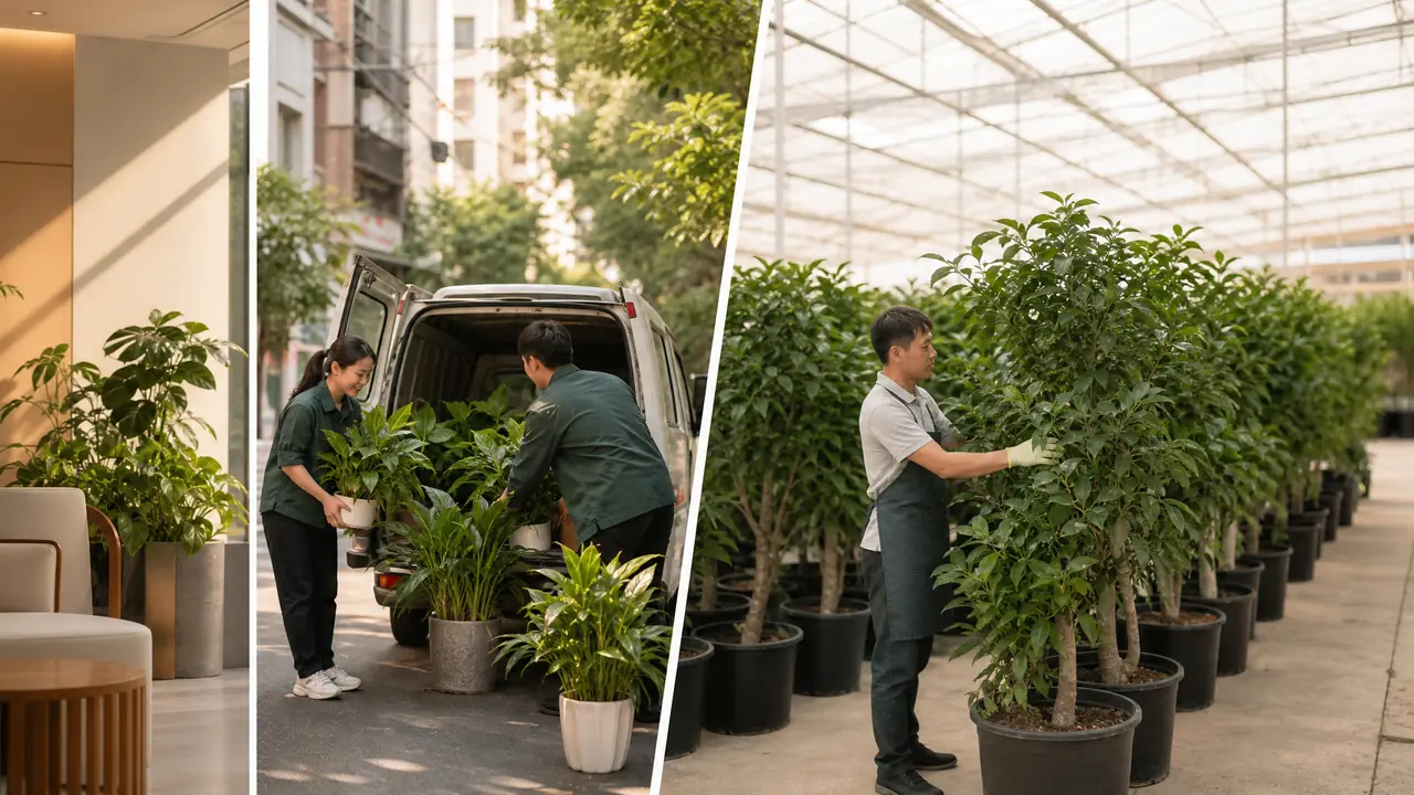 镇江绿植公司少怎么选？本地团队和跨城服务的账分开算